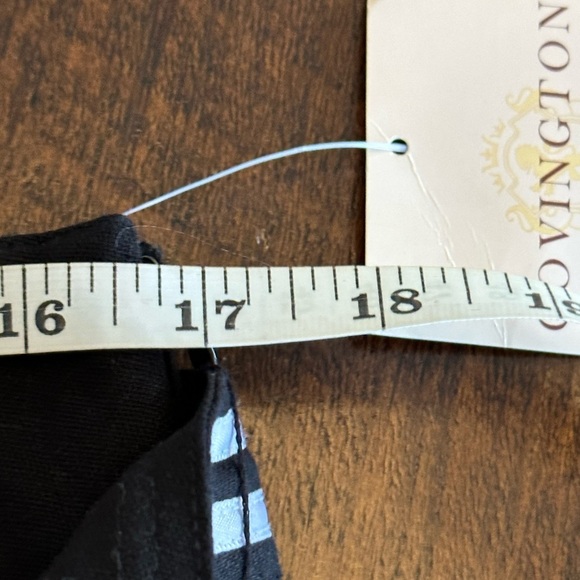 Covington | Vintage Black Linen Blend Embroidered Knee Length Shirt - Picture 7 of 8